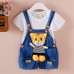 【12M-4Y】Kid Cartoon Denim Overalls(Only Overalls) - 9201