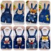 【12M-4Y】Kid Cartoon Denim Overalls(Only Overalls) - 9201