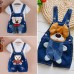 【12M-4Y】Kid Cartoon Denim Overalls(Only Overalls) - 9201