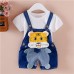 【12M-4Y】Kid Cartoon Denim Overalls(Only Overalls) - 9201