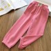 【18M-6Y】Kids Casual Solid Color Sweatpants Comfortable Pants