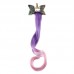 Girls Cute Unicorn Hair Clips Gradient Color Wig