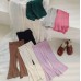 【18M-10Y】Girls Fashionable Solid Color Flared Pants