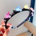 Girls Sweet Colorful Flower Strawberry Heart Shaped Bow Headband