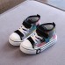 Unisex Kids Plaid Canvas Shoes